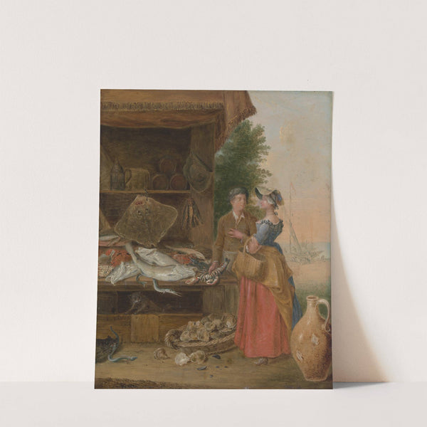 Fishmonger's stall by Balthazar Nebot