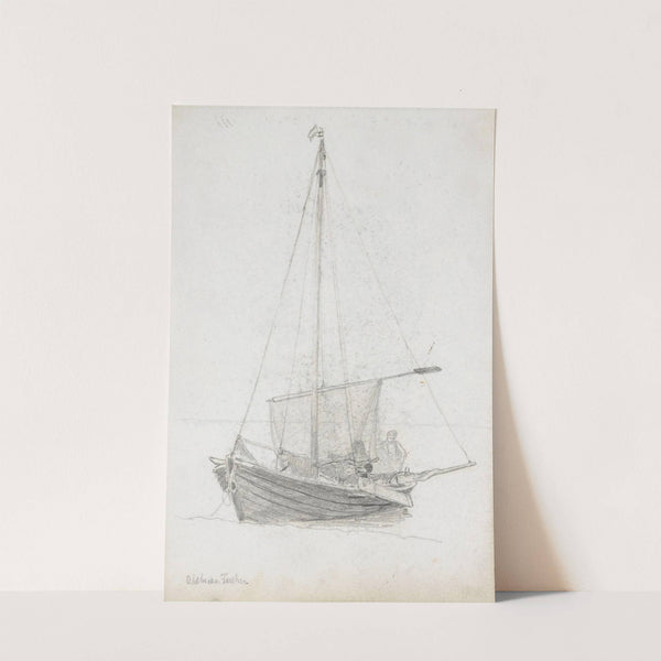 Fiskebåt fra Ahlbeck by Hans Gude