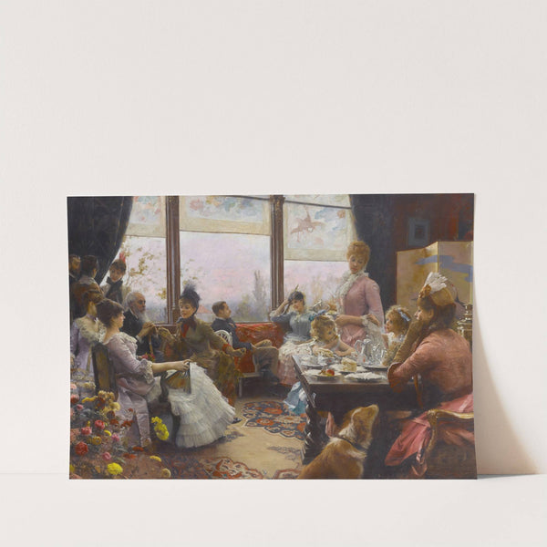 Five o'clock tea by Julius Leblanc Stewart