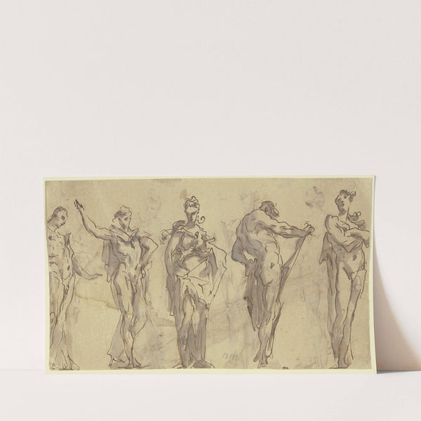 Five statues by Gaspare Diziani