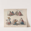 Five studies of Peddlers by George Morland