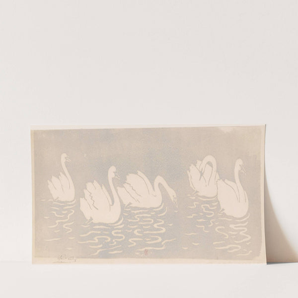 Five swans (1897) by Henri-Charles Guérard