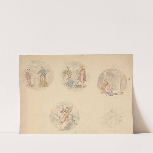 Five Vignettes of Scenes from Antiquity by Robert Smirke