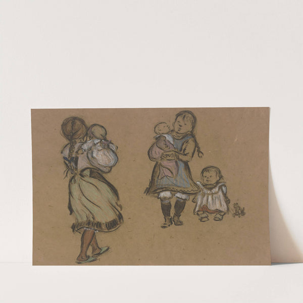 Five working-class children by Heinrich Zille