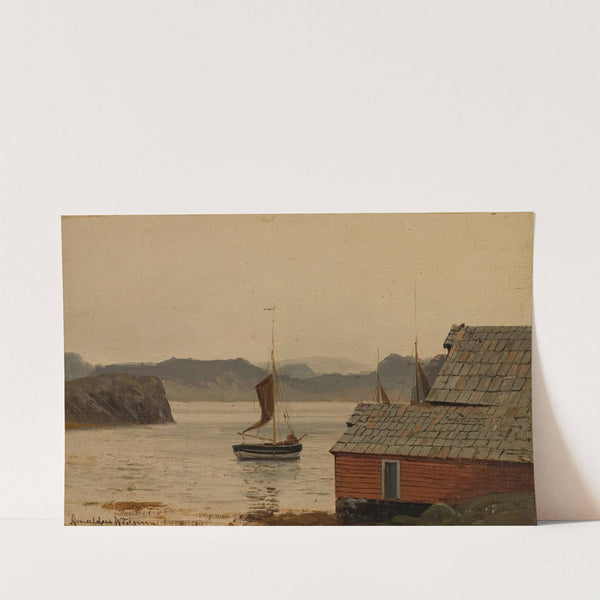 Fjordstudie by Amaldus Nielsen