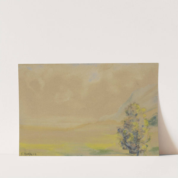 Flachlandschaft mit Baum by Friedrich Mook