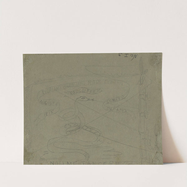 Flag of the Richland Volunteer Rifle Company by Alfred Rudolph Waud