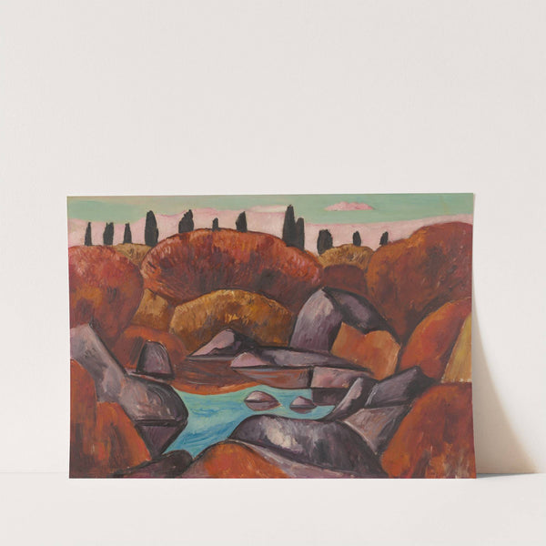 Flaming Pool—Dogtown (1931) by Marsden Hartley