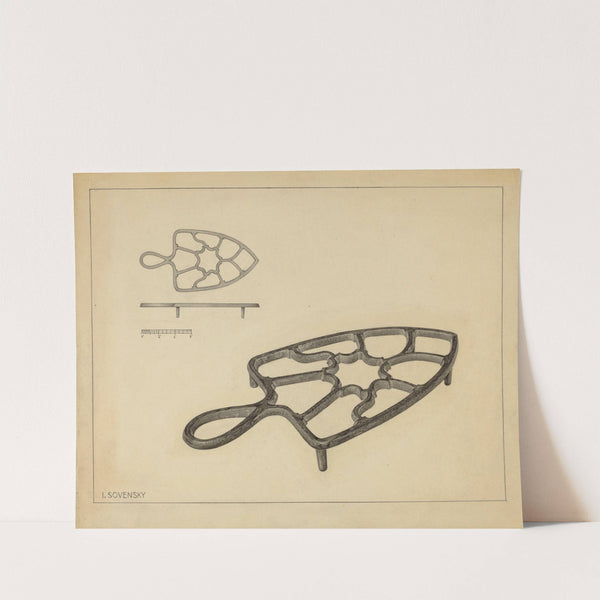 Flat Iron Holder by Isidore Sovensky