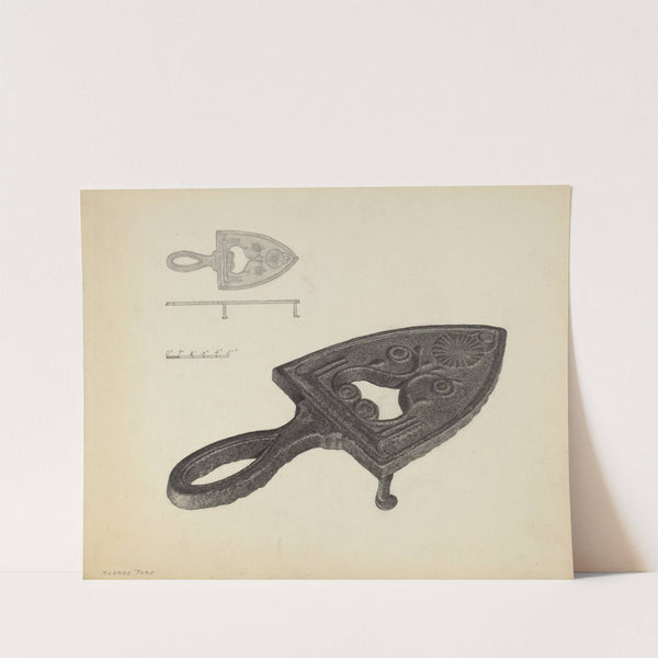 Flat Iron Holder (c. 1937) by Mildred Ford