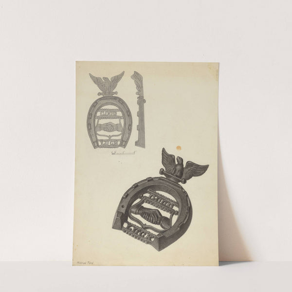 Flat Iron Holder (c. 1938) by Mildred Ford