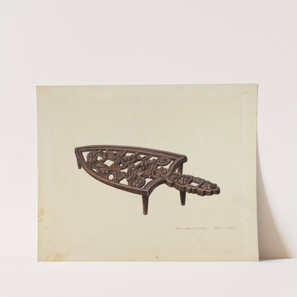 Flat Iron Stand by Henrietta S. Hukill
