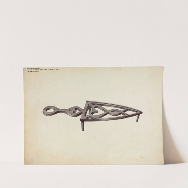 Flat Iron Stand by Henrietta S. Hukill