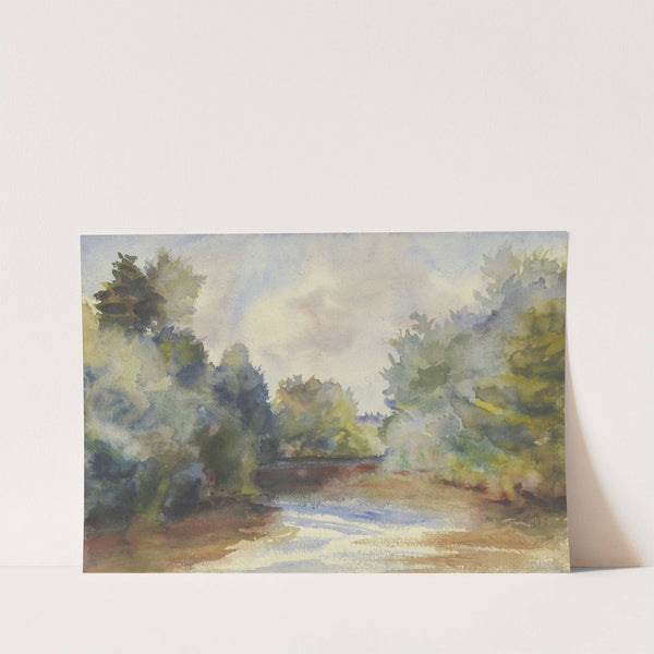 Flat landscape by Friedrich Mook