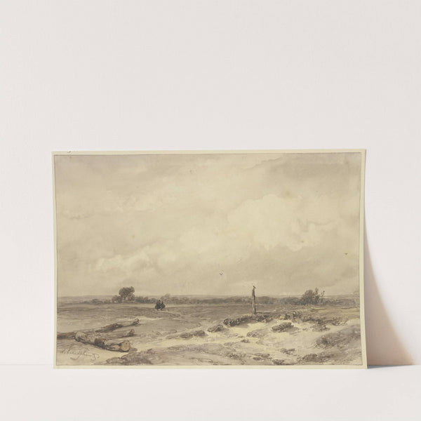 Flat landscape by Andreas Schelfhout