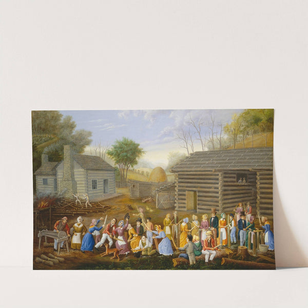 Flax Scutching Bee (1885) by Linton Park