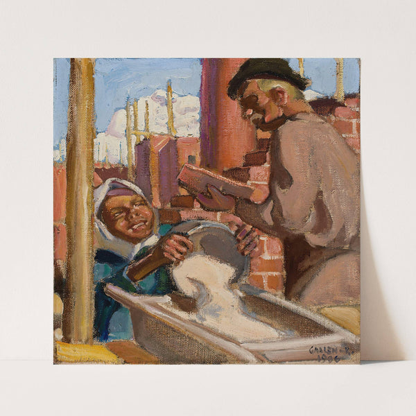 Fleeing the Bulls by Akseli Gallen-Kallela