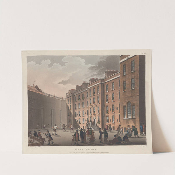 Fleet Prison (1808) by Thomas Rowlandson