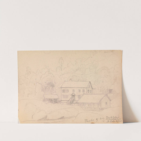 Flesje gård, Balestrand by Hans Gude