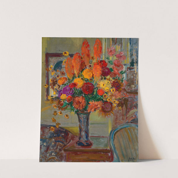 Fleurs dans un intérior by Jacques-Émile Blanche