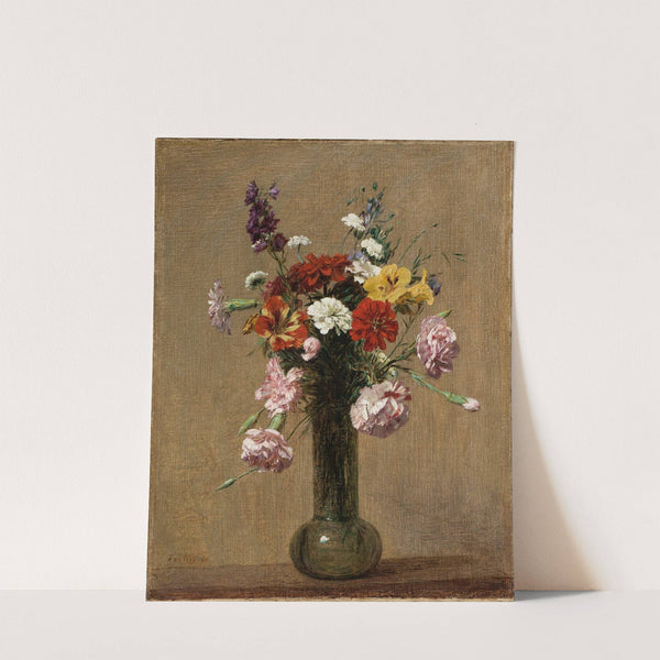 Fleurs diverses dans un vase by Henri Fantin-Latour