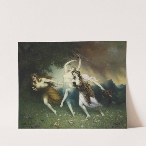 Fliehende Nymphen by Ferdinand Leeke