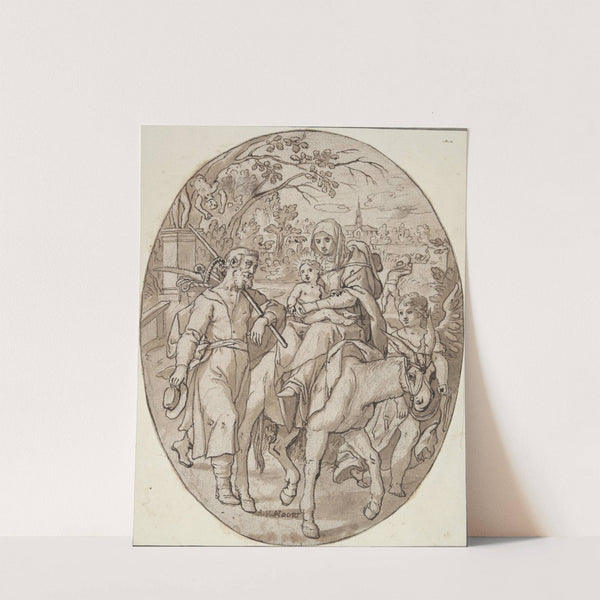 Flight into Egypt by Adam van Noort