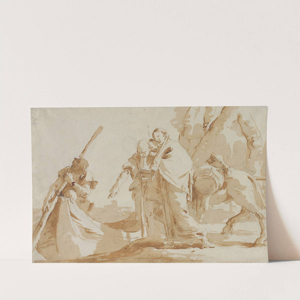 Flight into Egypt: The Embarkment of the Holy Family (c. 1735) by Giovanni Battista Tiepolo