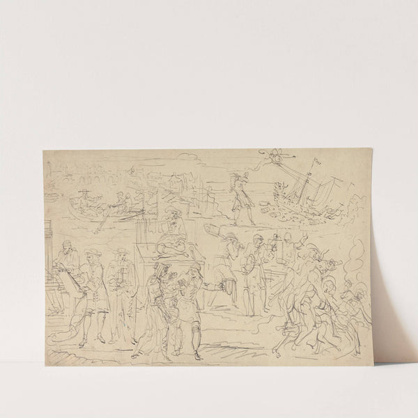 Flight of James II by Louis Philippe Boitard