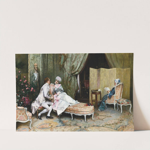 Flirtation by Raimundo de Madrazo y Garreta