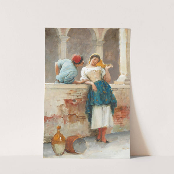 Flirtation by Eugen von Blaas