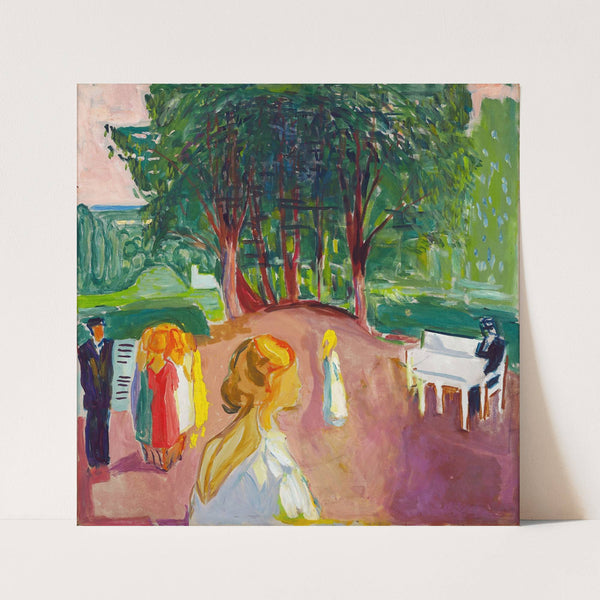 Flirting in the Park by Edvard Munch