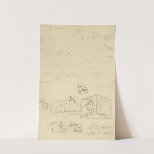 Floating Hospital & Floating Battery by Alfred Rudolph Waud