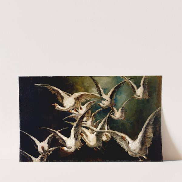 Flock of Geese (ca. 1883) by Elizabeth Nourse