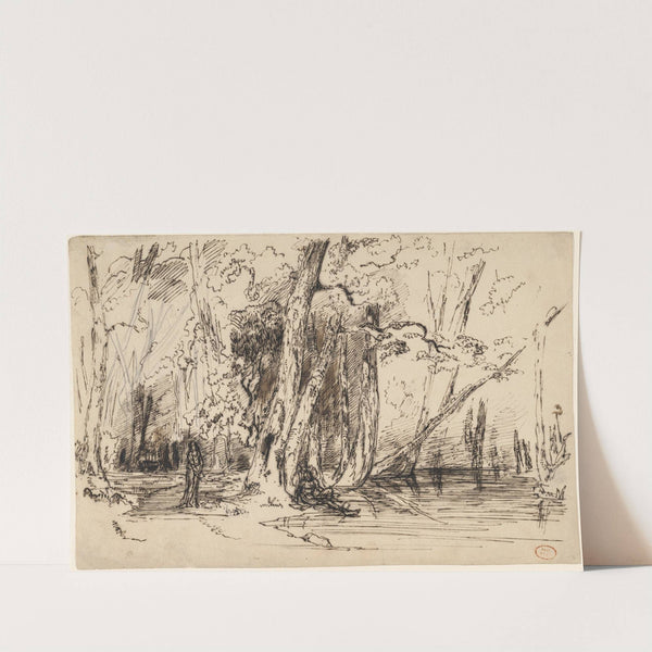 Flooding in the Forest of the Ile Séguin by Paul Huet