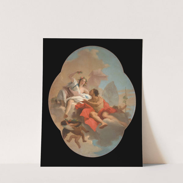 Flora And zephyr (Ca. 1760) by Giovanni Domenico Tiepolo