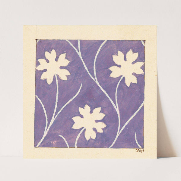 Floral design for printed textile by Anonymous