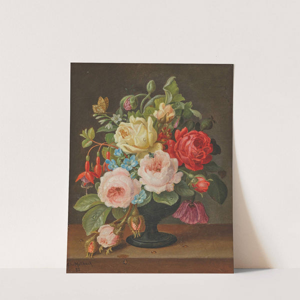 Floral still life by Christian Juel Möllback