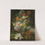 Floral still life with a view of Castel Gandolfo by Gottlob Michael Wentzel