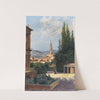 Florence, a View of Palazzo Vecchio from Boboli Gardens by Antonietta Brandeis