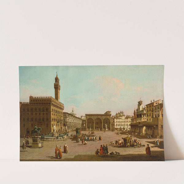 Florence, looking South with a view of the Piazza della Signoria with the Palazzo Vecchio and the Loggia dei Lanzi by Giuseppe Zocchi
