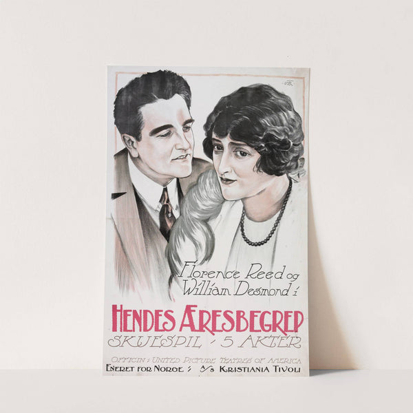 Florence Reed og William Desmond i Hendes æresbegrep (1920) by Olaf Thon