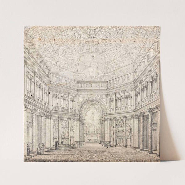 Florenz Baptisterium by Domenico Quaglio the Younger