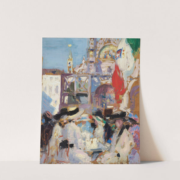 Florian's Café, Venice by Francis Campbell Boileau Cadell