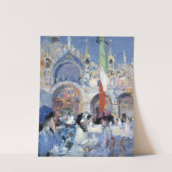 Florian's Café, Venice by Francis Campbell Boileau Cadell