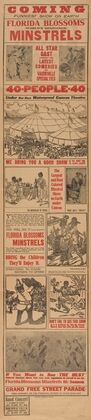 Florida Blossoms Minstrels, 40-People-40 (19th century)