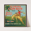 Florida Cowboy Brand Oranges and Grapefruit Label (1930-1950)
