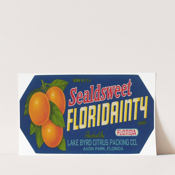 Floridainty Brand Citrus Label (1930-1950)