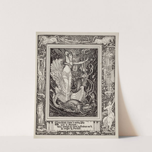 Florimell saved by Proteus (1895-1897) by Walter Crane