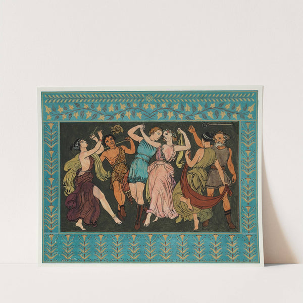 Florizel and Perdita dancing with shepherds by Owen Jones